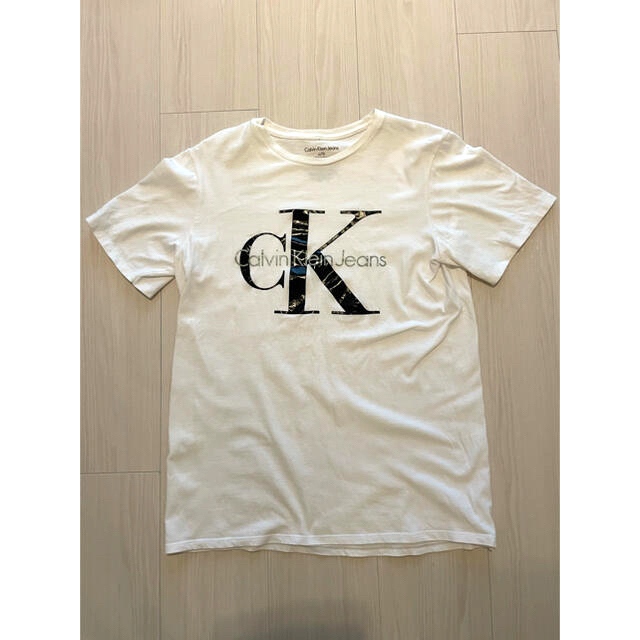 Calvin Klein(カルバンクライン)の【値下げ】Calvin Klein  カルバンクライン　ロゴTシャツ　古着　M メンズのトップス(Tシャツ/カットソー(半袖/袖なし))の商品写真