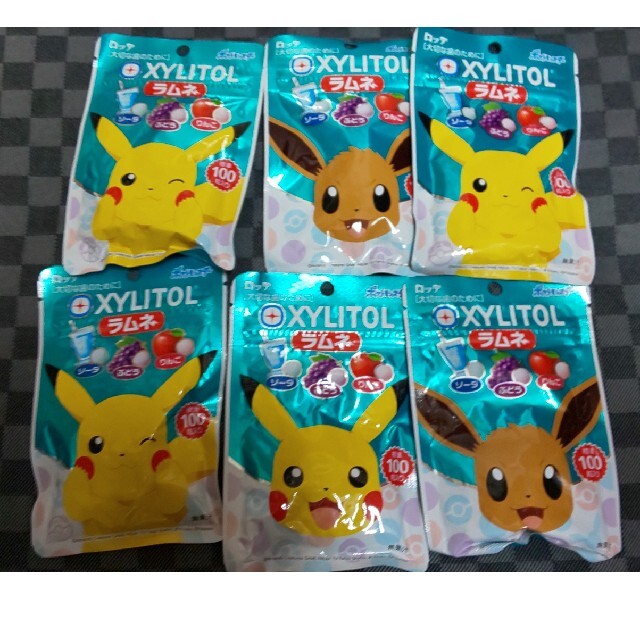 ポケモン♡キシリトールラムネ♡6袋 食品/飲料/酒の食品(菓子/デザート)の商品写真