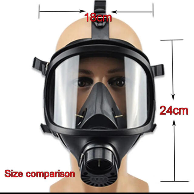 スプレー ロシア軍NBCR部隊用防塵防毒マスク・ガスマスク フルフイス 新品未使用 本物