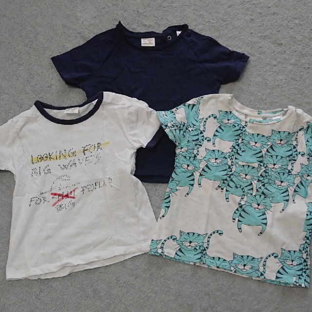 ZARA KIDS(ザラキッズ)のTシャツ 92 3枚 キッズ/ベビー/マタニティのキッズ服女の子用(90cm~)(Tシャツ/カットソー)の商品写真