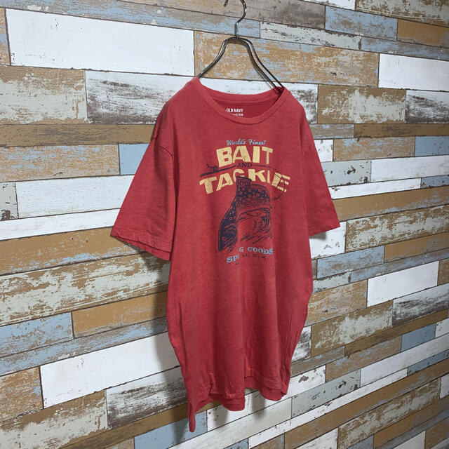 Old Navy(オールドネイビー)の【90s】OLD NAVY オールドネイビー　Tシャツ　半袖　トップス　バス釣り メンズのトップス(Tシャツ/カットソー(半袖/袖なし))の商品写真