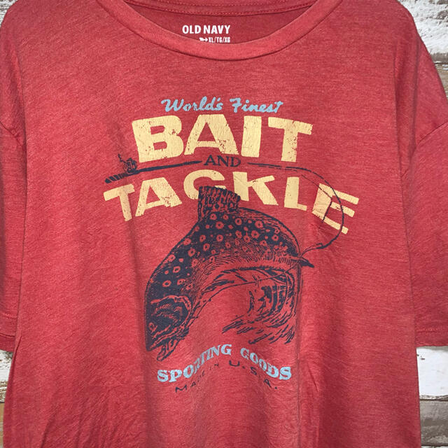 Old Navy(オールドネイビー)の【90s】OLD NAVY オールドネイビー　Tシャツ　半袖　トップス　バス釣り メンズのトップス(Tシャツ/カットソー(半袖/袖なし))の商品写真