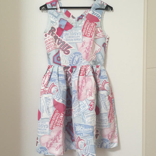 MILK(ミルク)の新品未使用♡Patch girl dressサックス レディースのワンピース(ひざ丈ワンピース)の商品写真