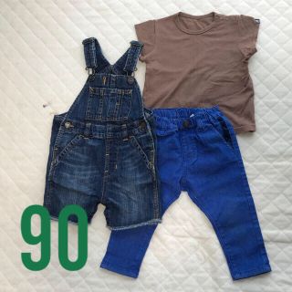 ベビーギャップ(babyGAP)の★美品★ベビー キッズ 90 Tシャツ ズボン  オーバーオール 5点セット♪(その他)