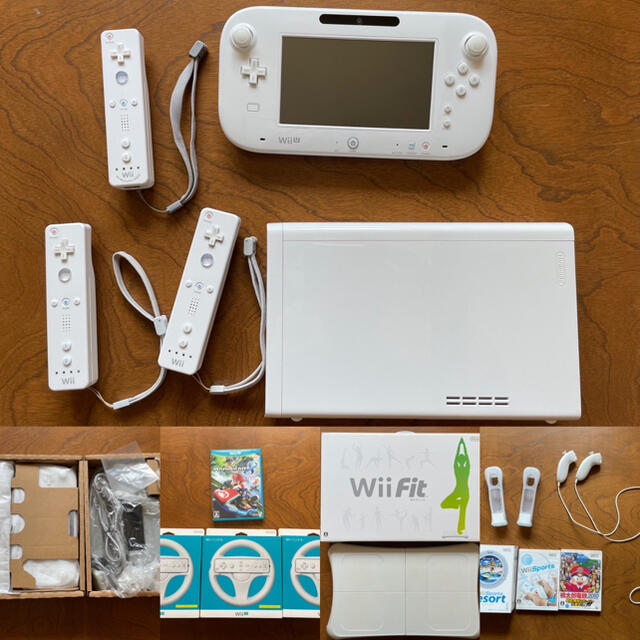 Nintendo WiiU ファミリー プレミアムセット　ソフト合計7本等