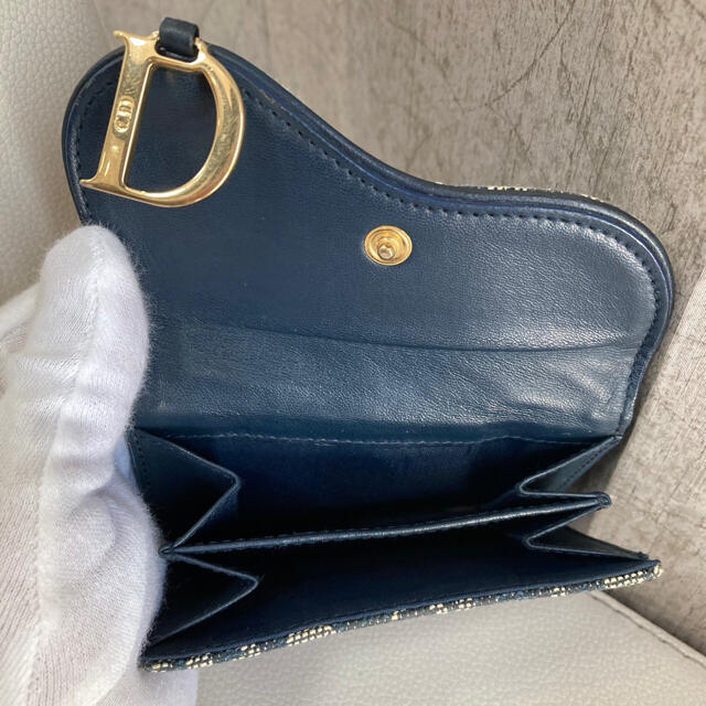 Dior クリスチャン ディオール サドル トロッター柄 二つ折り財布-