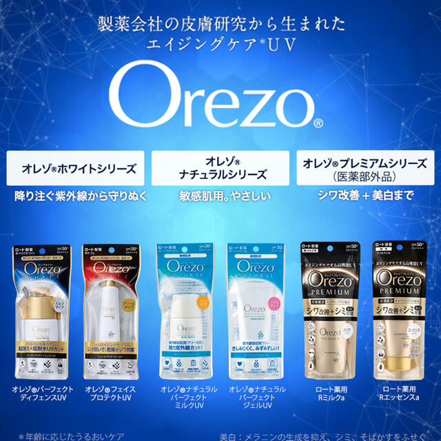 Orezo(オレゾ)の【日焼け止め】オレゾ　プレミアム（ミルクタイプ） コスメ/美容のボディケア(日焼け止め/サンオイル)の商品写真