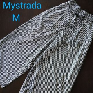 マイストラーダ(Mystrada)の試着のみ　Mystrada マイストラーダ　ストライプ　ガウチョパンツ(カジュアルパンツ)