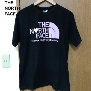 ザノースフェイス(THE NORTH FACE)のザ　ノースフェイス　Tシャツ　半袖　ブラック　黒　ピンク　ロゴ(Tシャツ/カットソー(半袖/袖なし))