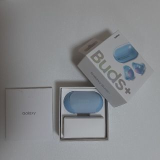 サムスン(SAMSUNG)のGalaxy Buds plus ブルー Galaxy純正ワイヤレスイヤホン(ヘッドフォン/イヤフォン)