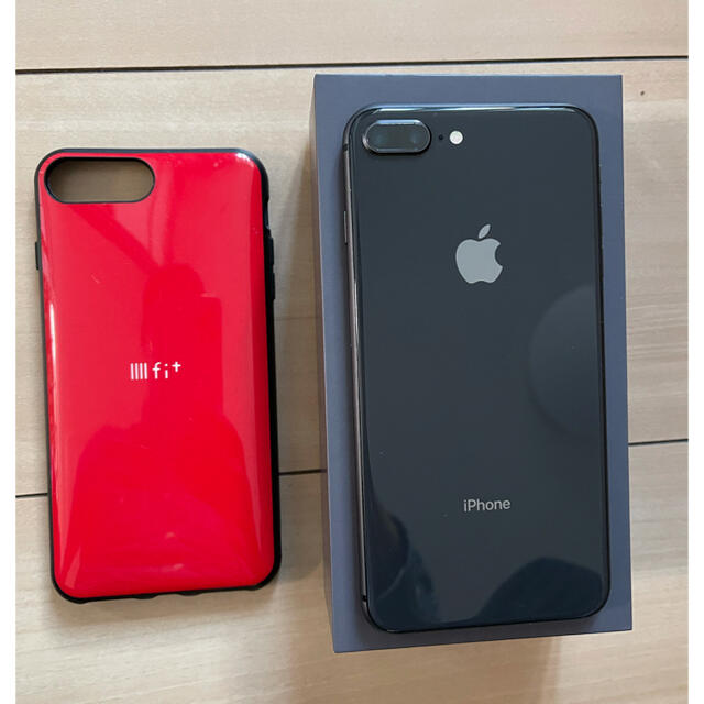 Apple(アップル)のApple iphone8 plus 64g スペースグレイ スマホ/家電/カメラのスマートフォン/携帯電話(スマートフォン本体)の商品写真