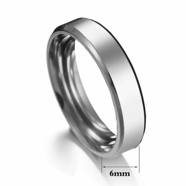 メンズ シンプルリング ブラック ステンレスリング ステンレス指輪 メンズリング メンズのアクセサリー(リング(指輪))の商品写真