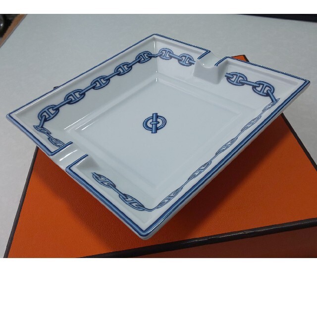 HERMES エルメス シェーヌダンクル トレイ 小物入れ 皿 C - 小物入れ HERMES エルメス シェーヌダンクル トレイ 小物入れ 皿 C - 小物入れ