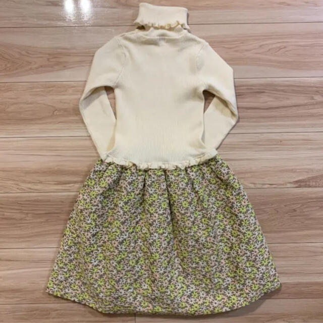 TOCCA(トッカ)のトッカ　花刺繍ニットワンピース　150 キッズ/ベビー/マタニティのキッズ服女の子用(90cm~)(ワンピース)の商品写真