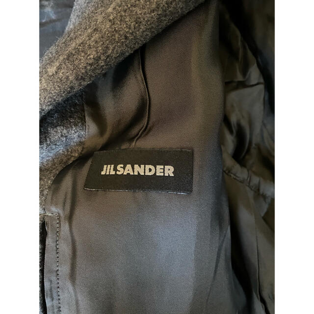 Jil Sander(ジルサンダー)の最終値下げ　極上　JIL SANDER  グレー　チェスターコート メンズのジャケット/アウター(チェスターコート)の商品写真