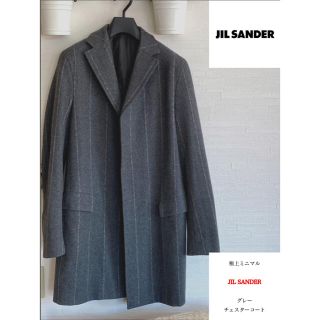 ジルサンダー(Jil Sander)の最終値下げ　極上　JIL SANDER  グレー　チェスターコート(チェスターコート)