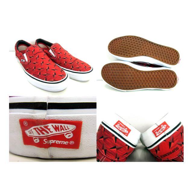 Vans Supreme x Classic Slip-On Pro 'Diamond Plate Red' - VN0A347VTEH