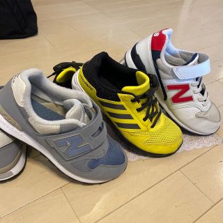 ニューバランス(New Balance)のニューバランス2足＋アディダス1足　子供靴(スニーカー)