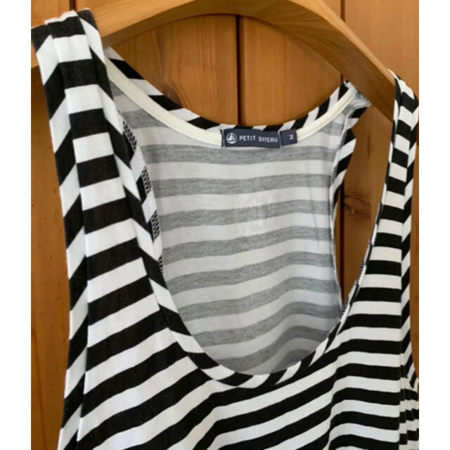 PETIT BATEAU(プチバトー)のプチバトー petit bateau レディース タンクトップ　ボーダー レディースのトップス(タンクトップ)の商品写真