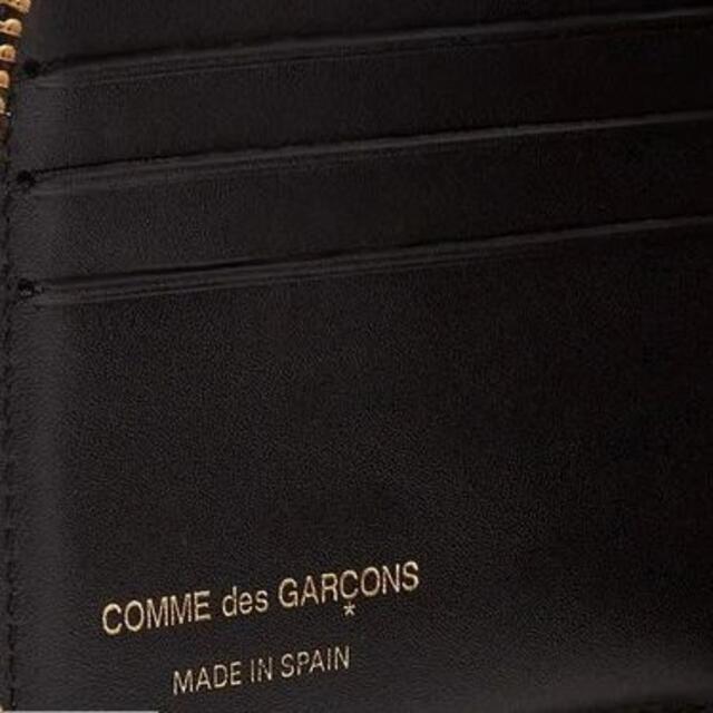 COMME des GARCONS レザー ラウンドジップ 折りたたみ財布▲黒 2