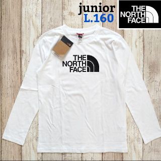 ザノースフェイス(THE NORTH FACE)の【海外限定】TNF メンズ ジュニア ロンT 白 150-160(Tシャツ/カットソー)