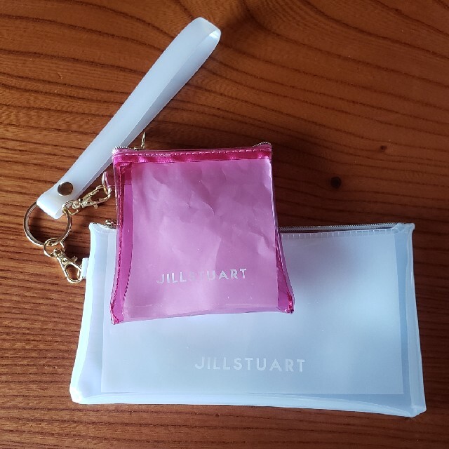 JILLSTUART(ジルスチュアート)のゼクシィ6月付録　ジルスチュアートポーチ2個＆キーリング レディースのファッション小物(ポーチ)の商品写真