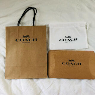 コーチ(COACH)のCOACH 紙袋　白袋　ギフトボックス(ショップ袋)