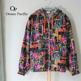 オーシャンパシフィック(OCEAN PACIFIC)の【新品・未使用】オーシャンパシフィック ラシュガード パーカー レディース 総柄(パーカー)