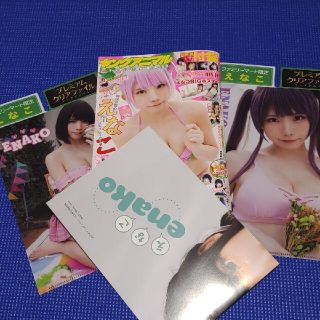 ハクセンシャ(白泉社)のえなこ DVD付 ファミマ限定クリアファイル付 ヤングアニマル  9,10号(アイドルグッズ)