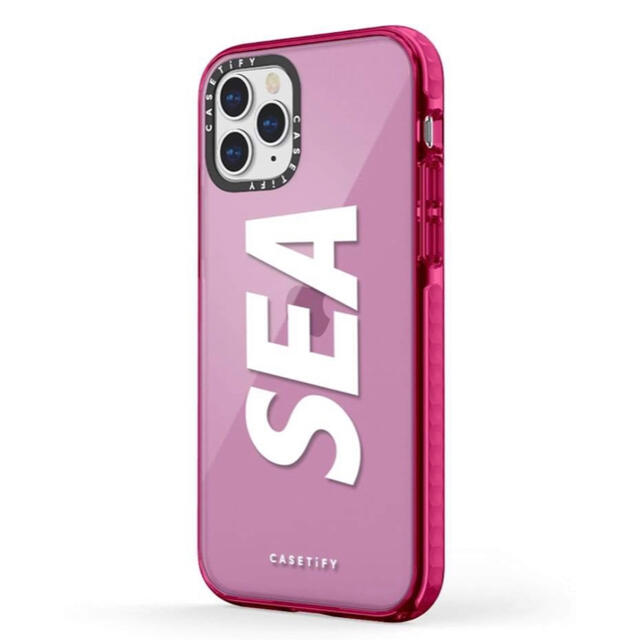 iPhoneケースCASETIFY × WIND AND SEA 携帯ケース　ピンク