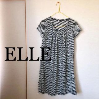 エル(ELLE)のELLE  チュニック風ワンピース＋キャミソール　これからの季節に◎(ひざ丈ワンピース)