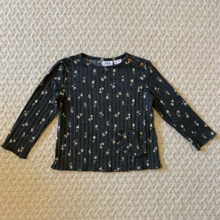 ザラ(ZARA)のZARA BABY／花柄リブカットソー／86cm(シャツ/カットソー)