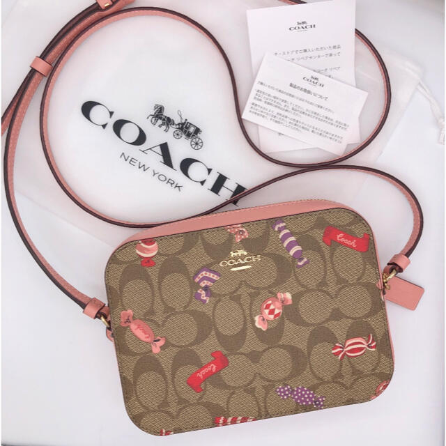 美品 coach カメラバッグ シグネチャー ホワイト PVC