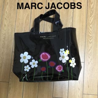 マークジェイコブス(MARC JACOBS)の【値下げ】マークジェイコブス トートバッグ ビニール エナメル 透明 黒(トートバッグ)