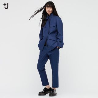 ユニクロ(UNIQLO)のUNIQLO ＋J コットンリネンテーパードパンツ(クロップドパンツ)