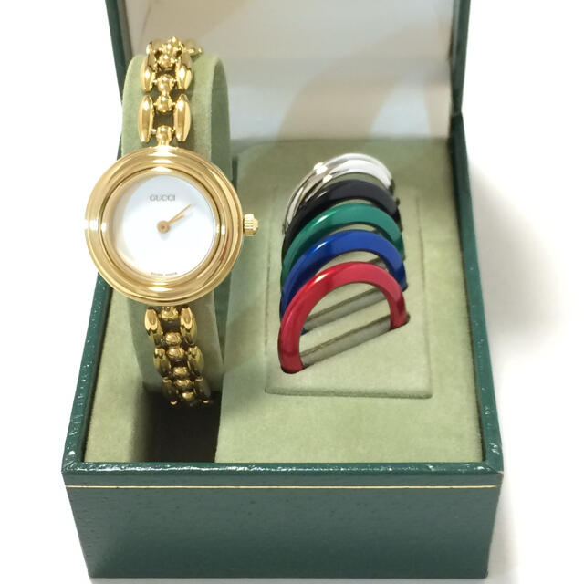 1.新品同様 グッチ GUCCI 時計 チェンジベゼル-