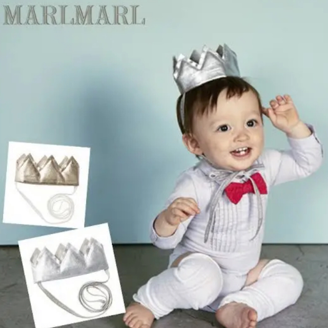 MARLMARLロンパースand王冠 キッズ/ベビー/マタニティのベビー服(~85cm)(ロンパース)の商品写真