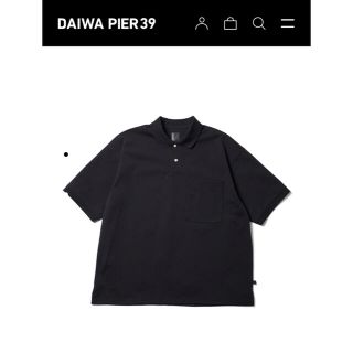 ワンエルディーケーセレクト(1LDK SELECT)のdaiwa pier39 Tech Polo S/S BLACK Mサイズ(ポロシャツ)