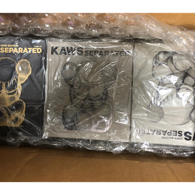 KAWS SEPARATED Black Brown Gray 3色セット