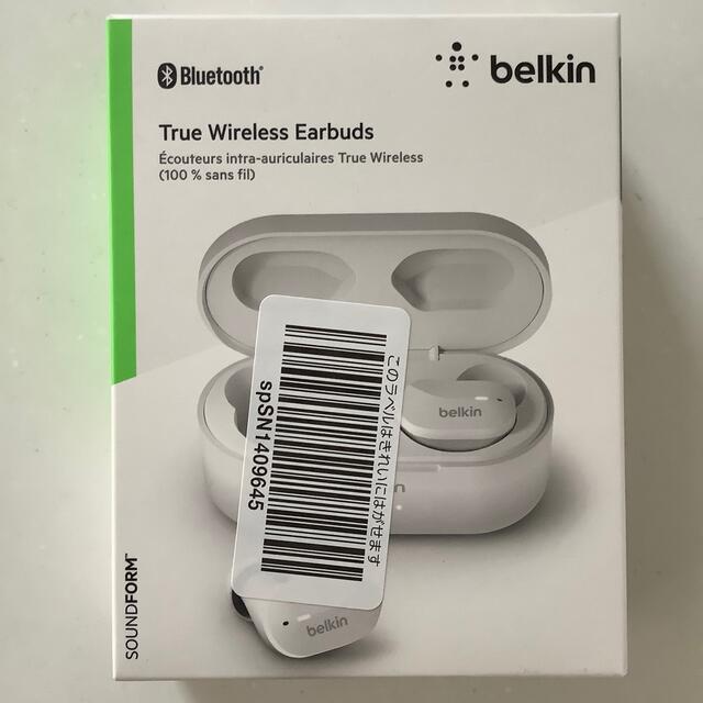 【Belkin】ワイヤレスイヤホン　ホワイト