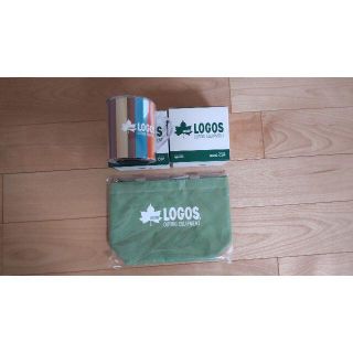 ロゴス(LOGOS)の【新品・未使用】logos　マグカップ2個　保冷バック(グラス/カップ)