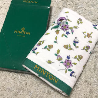 ミントン(MINTON)の未使用保管品★ ミントン MINTON ふわふわ！ フェイス タオル グリーン(タオル/バス用品)