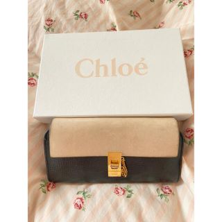 クロエ(Chloe)のChloe ドリュー　長財布　バイカラー(財布)