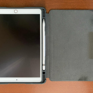 アイパッド(iPad)のiPad Air3 ゴールド　箱・付属品有　ケース付　Apple Pencil付(タブレット)