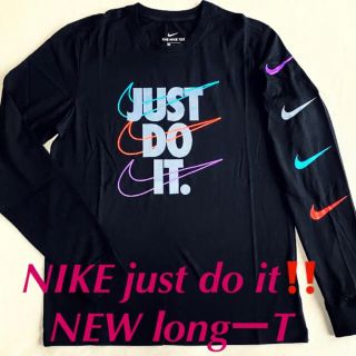 ナイキ(NIKE)のナイキの超人気NIKE just do it‼️longーT BLACK XL(Tシャツ/カットソー(七分/長袖))