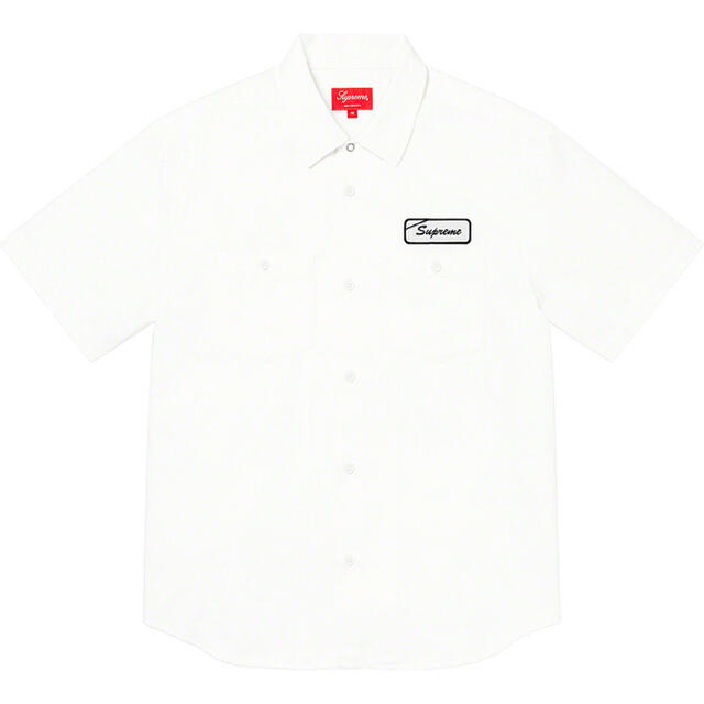 Supreme Dog S/S Work Shirt  white Lサイズ