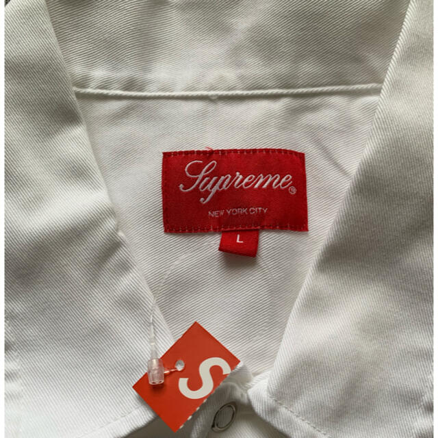 Supreme Dog S/S Work Shirt  white Lサイズ