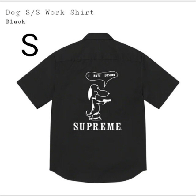 Supreme Dog S/S Work Shirt Black Sサイズ