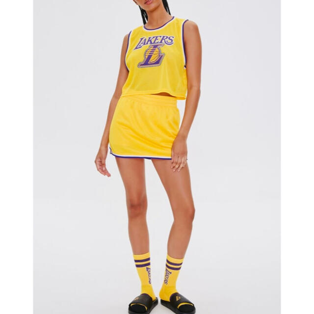 FOREVER 21(フォーエバートゥエンティーワン)の未使用 Lakers レイカーズ ランニング メッシュジャージ トップス レディースのトップス(タンクトップ)の商品写真