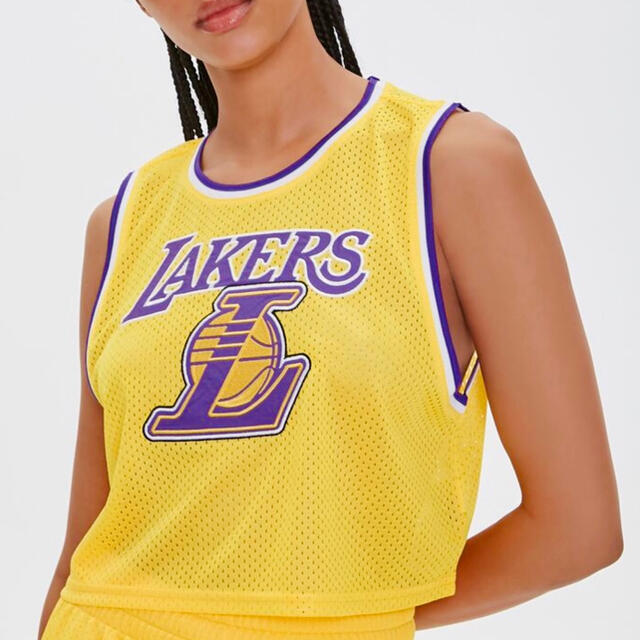 FOREVER 21(フォーエバートゥエンティーワン)の未使用 Lakers レイカーズ ランニング メッシュジャージ トップス レディースのトップス(タンクトップ)の商品写真